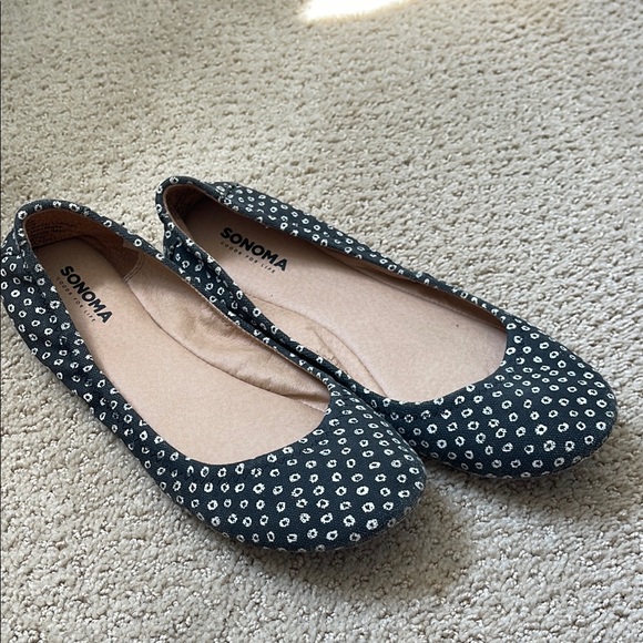 Sonoma Shoes - Sonoma Black and White Polka Dot Loafers
